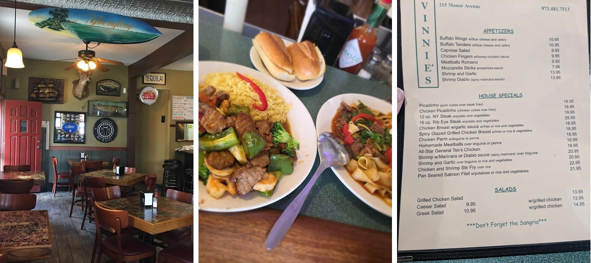 Vinnie's All Star Bar & Grill Menu