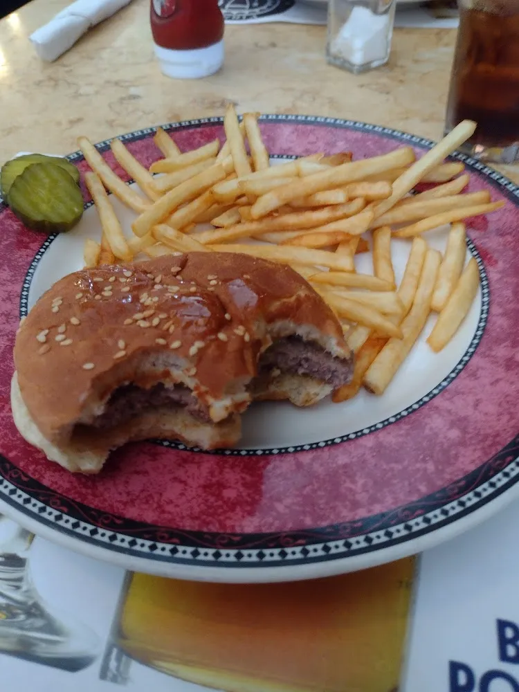 Cheeseburger with French Fries