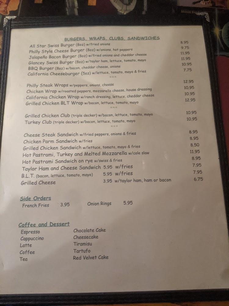 Vinnie's All Star Bar & Grill Menu image 3